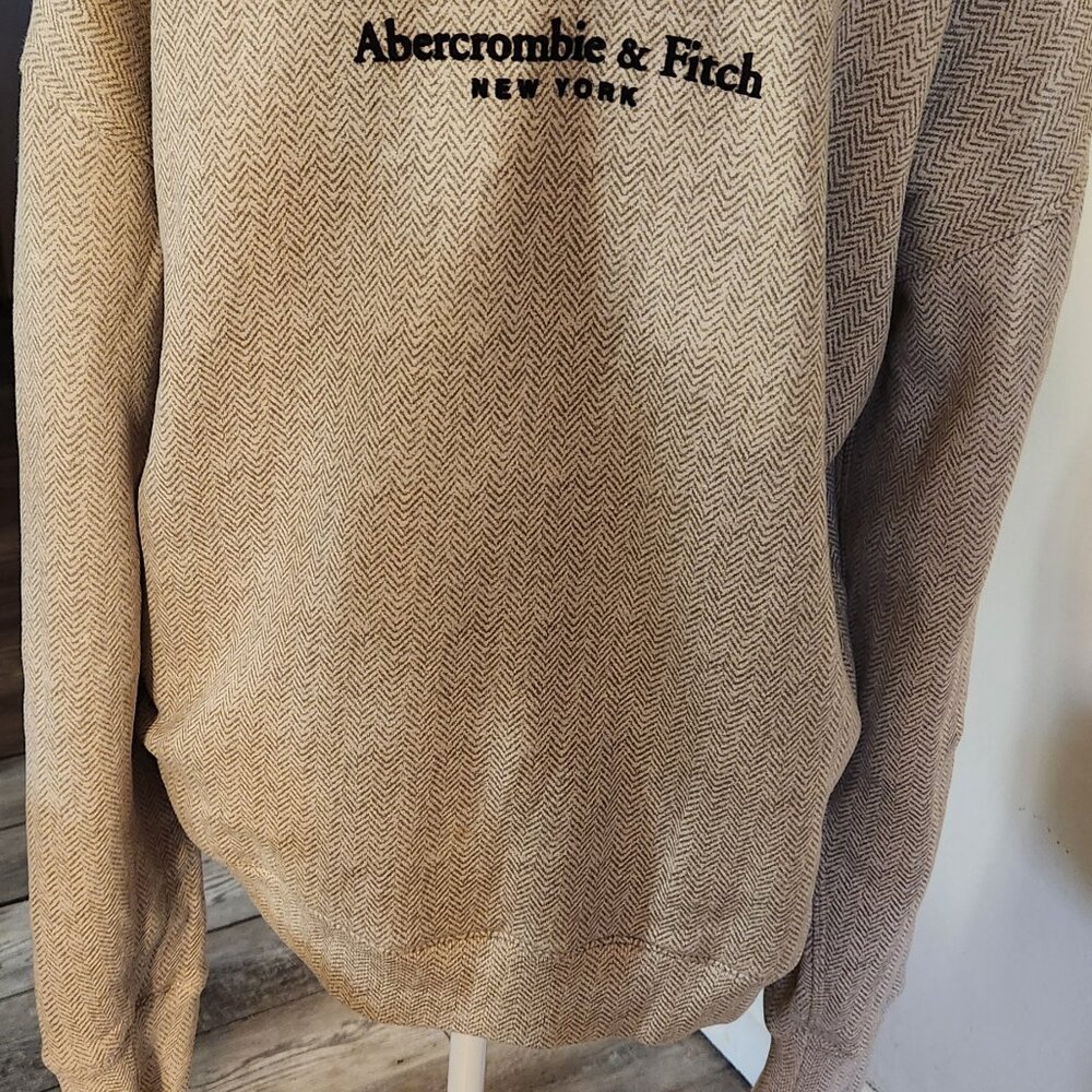 Men's Relaxed Fit Abercrombie & Fitch Fleece Pull Over Sweatshirt - Size M